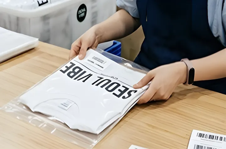 의류 포장 작업